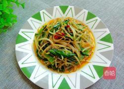 绿豆芽炒韭菜的做法图解12