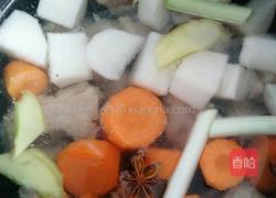 红白萝卜炖排骨的做法图解4