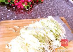 卷心菜炒大虾的做法图解4