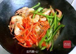 卷心菜炒大虾的做法图解9