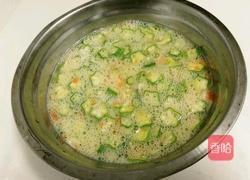 秋葵煎蛋的做法图解5