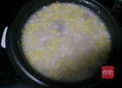 皮蛋瘦肉火腿鸡蛋粥的做法图解6