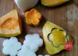 花样白萝卜酿虾球的做法图解7