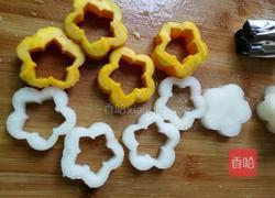 花样白萝卜酿虾球的做法图解8