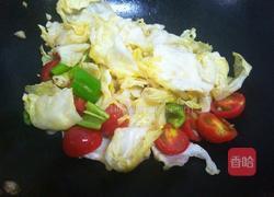 卷心菜炒圣女果的做法图解6