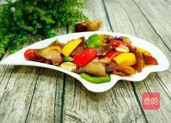 彩椒炒腊肉的做法图解11