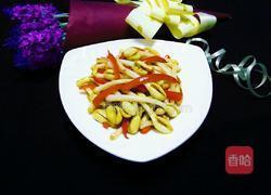 彩椒炒花生芽的做法图解7