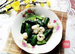 黄瓜炒荔枝的做法图解4