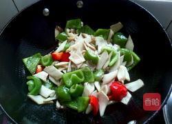 彩椒爆炒杏鮑菇的做法圖解5