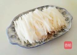 蒸肉末白萝卜丝的做法图解2