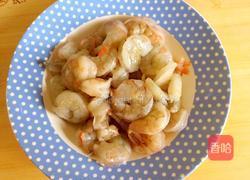 彩椒炒虾仁油菜的做法图解2