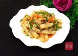 绿豆芽炒年糕的做法图解8