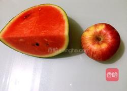 西瓜苹果汁的做法图解1