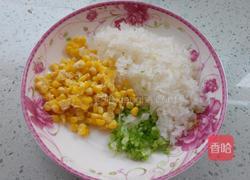 白萝卜玉米粒鸡蛋饼的做法图解4