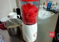 西瓜酸奶沙冰排的做法图解2