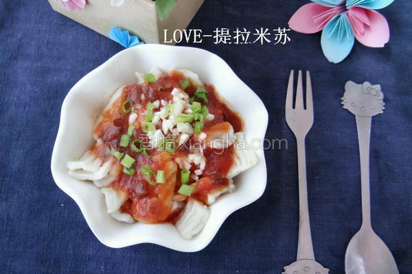 番茄酱拌麻食