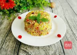 卷心菜腊肉炒饭的做法图解13