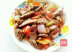 彩椒爆腰花的做法图解8