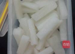 洗澡泡菜之酸辣萝卜黄瓜条的做法图解3