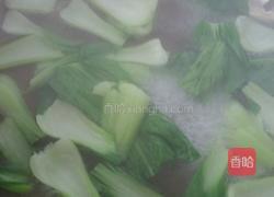 香菇炒油菜的做法图解1