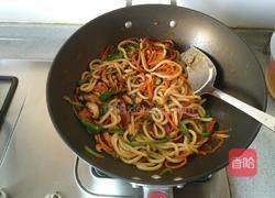 咖喱炒乌冬面的做法图解5