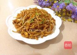 绿豆芽炒面的做法图解9