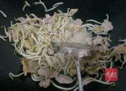 绿豆芽炒肉片（猪油膏版)的做法图解6