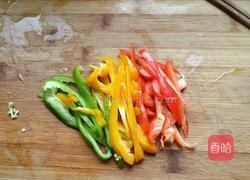 彩椒拌苦菊的做法图解3