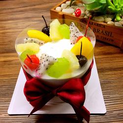 哈密瓜夹心水果蛋糕的做法[图]