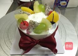 哈密瓜夹心水果蛋糕的做法图解8