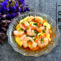 日本豆腐虾仁蒸蛋的做法[图]
