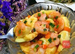 日本豆腐虾仁蒸蛋的做法图解8