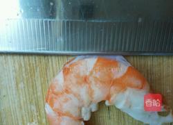 虾仁青菜粥的做法图解2