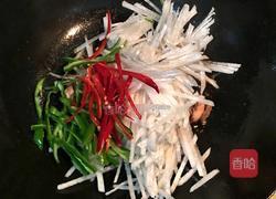 白萝卜炒肉丝的做法图解5