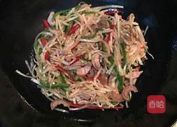 白萝卜炒肉丝的做法图解8