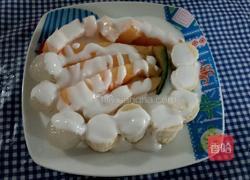 水果拼盘酸奶的做法图解7