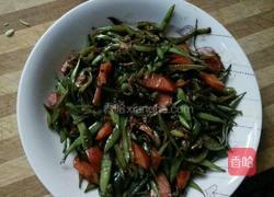 豆豉香肠炒豆角的做法图解7