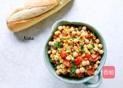 鹰嘴豆圣女果色拉的做法图解5