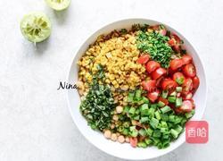 鹰嘴豆圣女果色拉的做法图解2