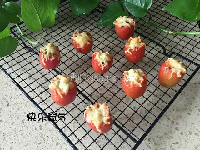 圣女果焗彩蔬