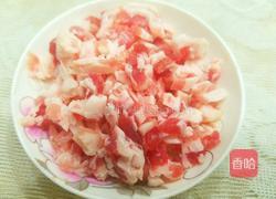 彩椒毛豆炒肉末的做法图解1