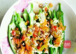 彩椒秋葵的做法图解3