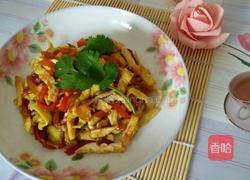 彩椒炒鸡蛋的做法图解7