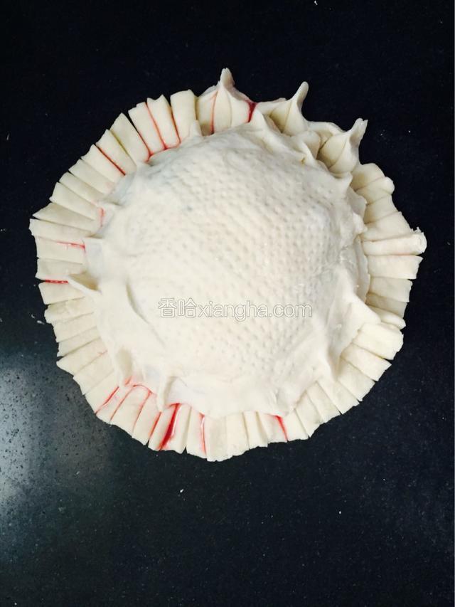 然后三个，三个的捏在一起