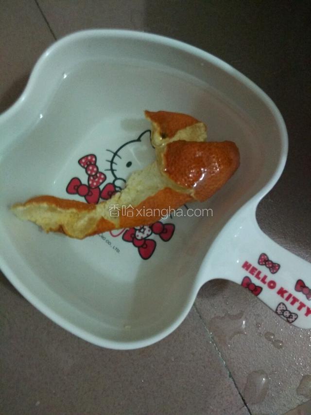 陈皮用温水泡开