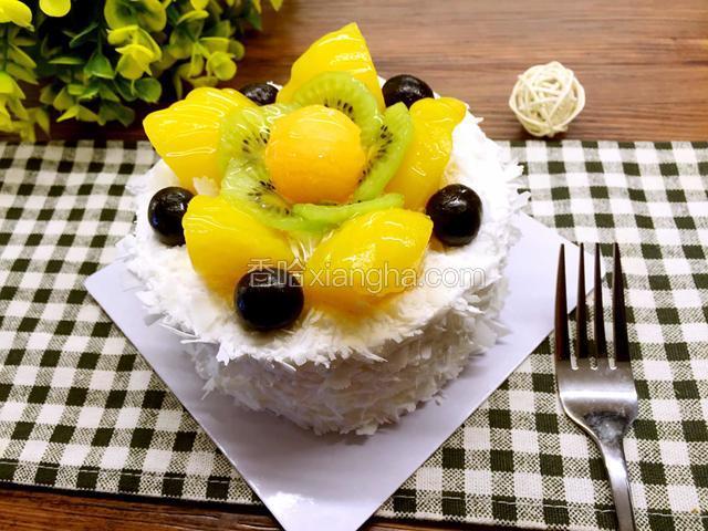 哈密瓜水果蛋糕