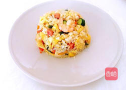虾仁蛋炒饭的做法图解7