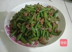 肉沫豇豆的做法图解4