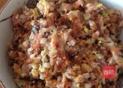 Illustration of how to make cabbage and pork dumplings 4