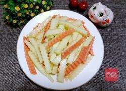 西瓜皮拌火腿的做法图解4